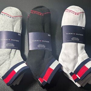 Tommy Hilfiger Men's Casual Socks - Black, Gray, White